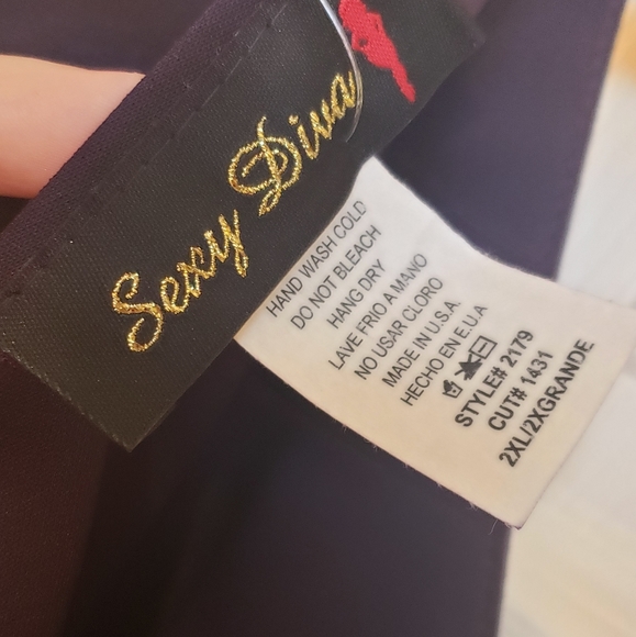 Plum Ruffle Dress - Picture 6 of 8